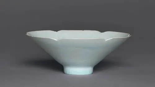 3322宋湖田窑68青白瓷68花口浅盏