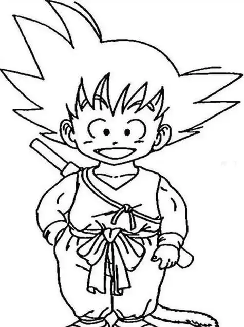 悟空简笔画图片,七龙珠孙悟空简笔画_竞价网