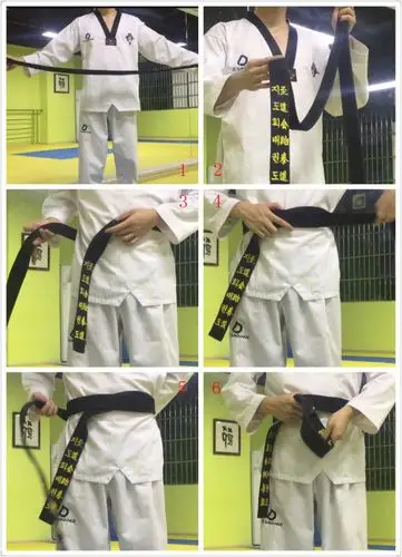 跆拳道腰带系法教学视频开平至道会跆拳道