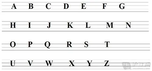 26个英文字母大写