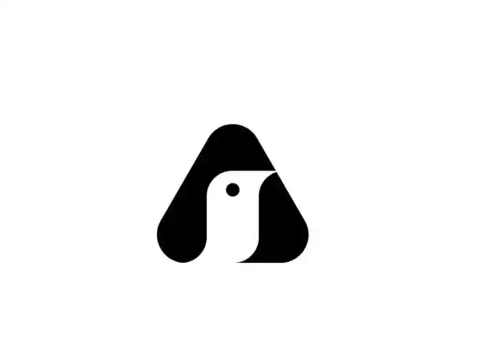 符号老鹰与字母结合的徽章类logo凤凰造型logo正负型极简logo线性