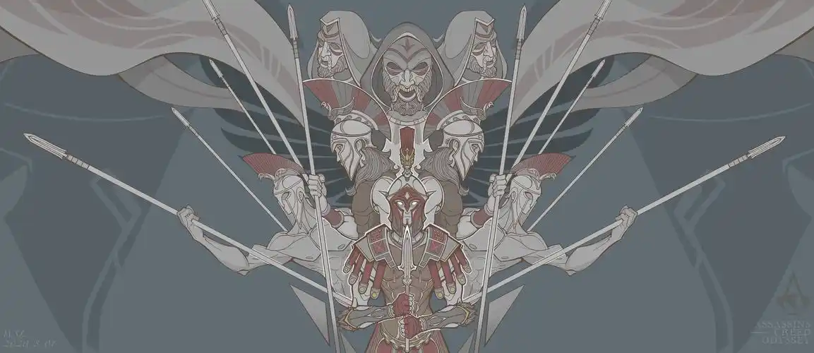 刺客信条-奥德赛|插画|创作习作|不苟言笑的k - 原创作品 - 站酷