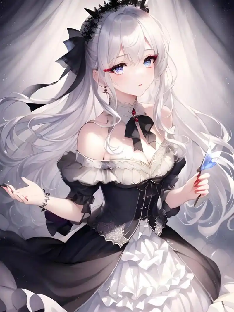 【draft】月光下的银发少女|二次元壁纸