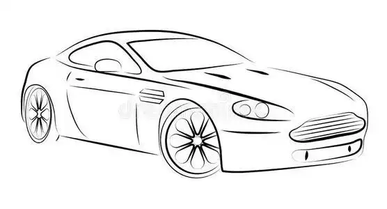 汽车抽象轮廓照片