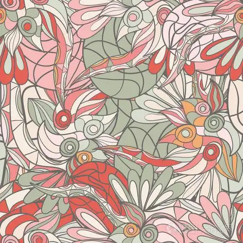 手绘的抽象图案