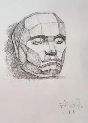 杨心雨《石膏切面像》