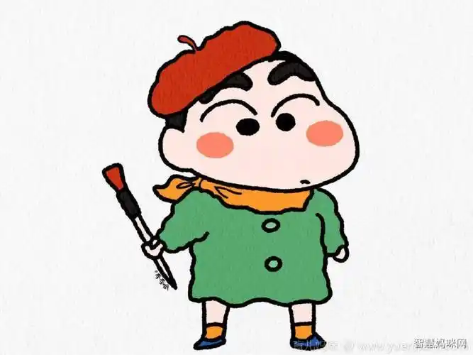 蜡笔小新人物简笔画视频q版