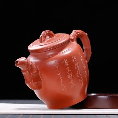 【沈建康】大师壶茶壶-紫砂壶-高风亮节壶460cc