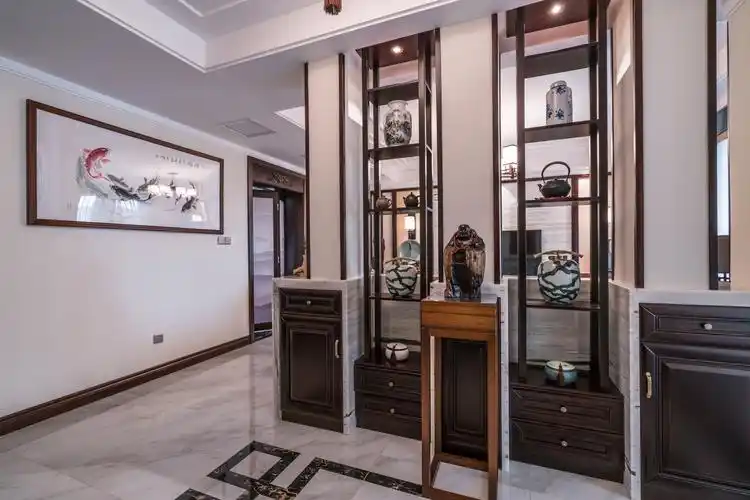 客厅装修效果图典雅90平中式四居客厅装修案例