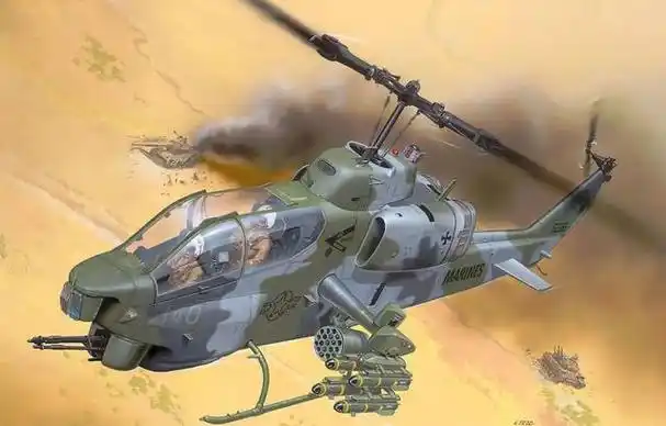 美国贝尔"ah-1眼镜蛇"直升机