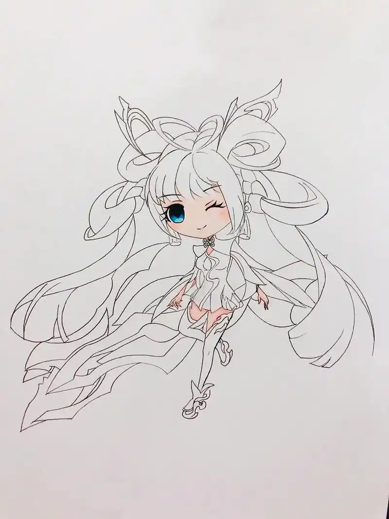 孙尚香 异界灵契～  #绘画过程 #绘画 #王者荣耀 - 抖音