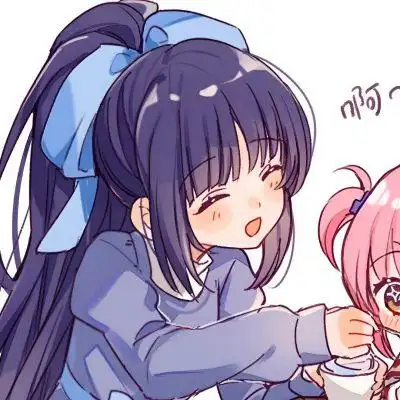 可爱动漫闺蜜头像