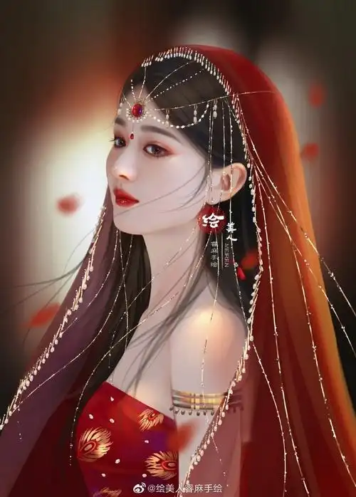 赵丽颖幸福##绘美人睿麻手绘