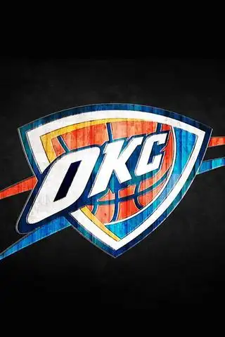 【nba俄克拉荷马城雷霆队标logo手机壁纸】高
