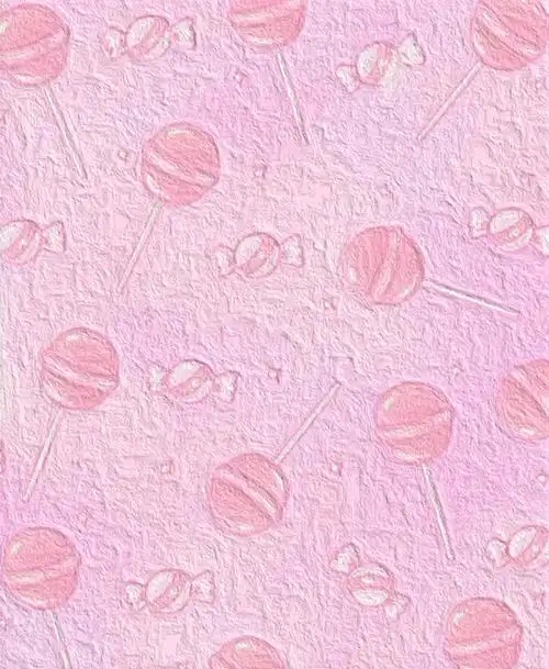 背景图可爱油画粉色梦幻
