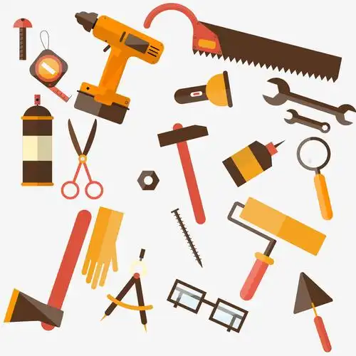 卡通手绘diy工具装饰背景