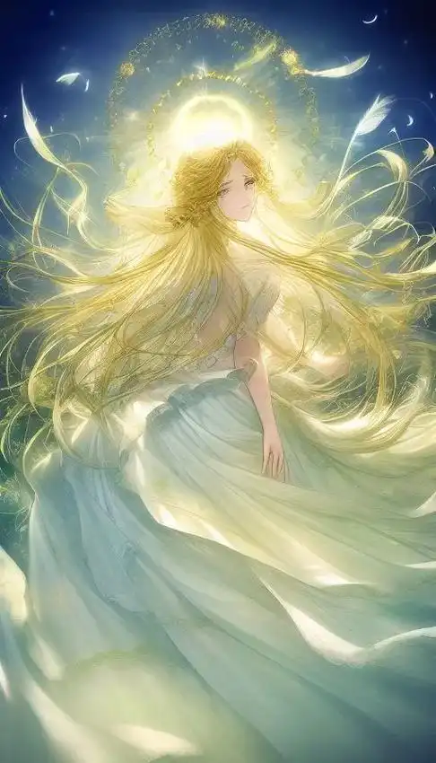 卡通长发女孩壁纸图片#音画欣赏 #欣赏美图美景 #唯美意境  - 抖音