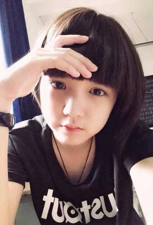 超流行的"齐脸短发"造型,短发图片,发型图片