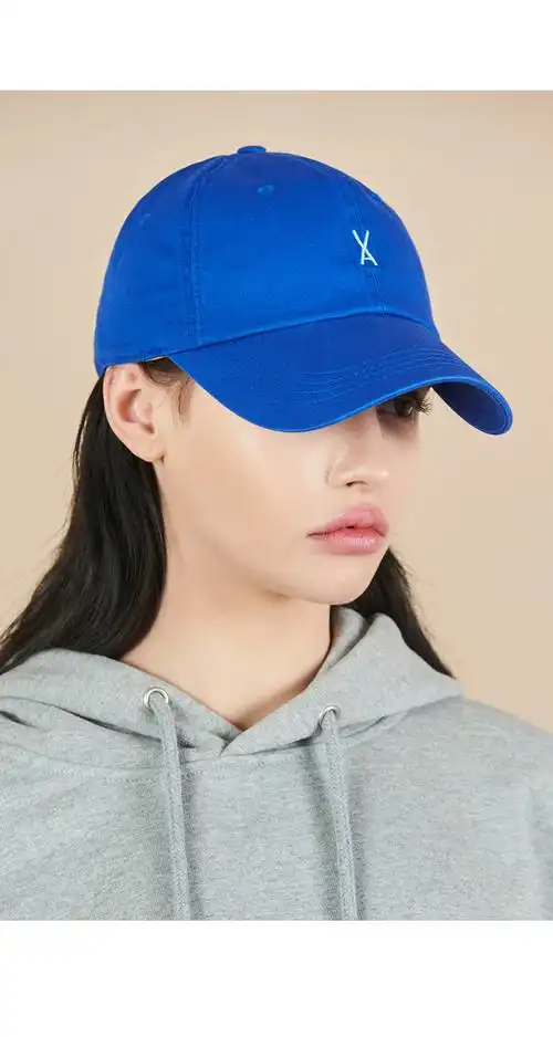 [21春夏]varzar/varzar fit chino系列韩版男女同款蓝色棒球帽