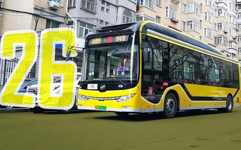 pov5哈尔滨公交26路香德街青年宫pov全程前方展望