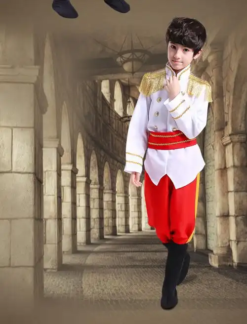 万圣节儿童服装男童国王王子化妆舞会装扮王子礼服角色扮演出服