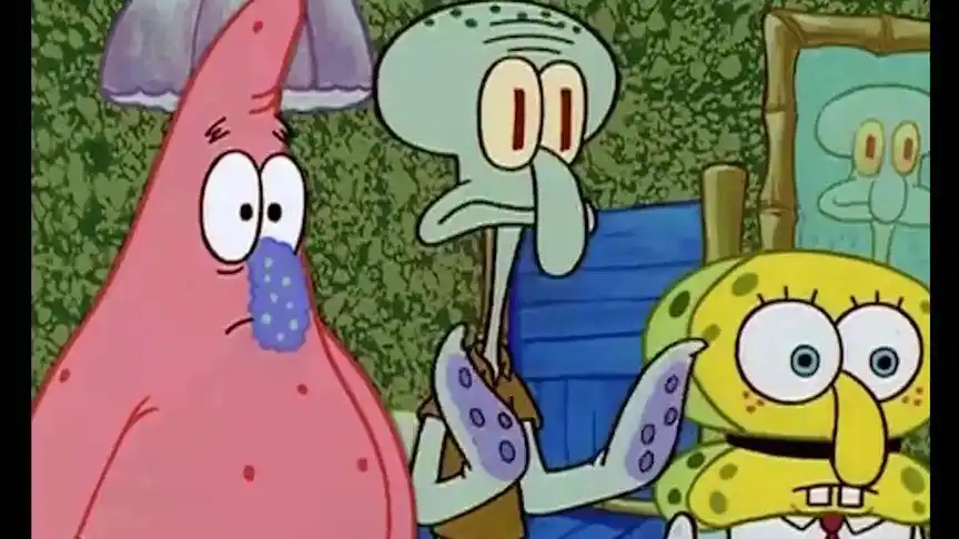 章鱼哥的卖房计划失败了,他要一辈子跟海绵宝宝住在一起了