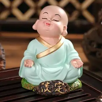 激励学习小物件努力学习摆件小沙弥小和尚送同学朋友礼物办公室 淡定