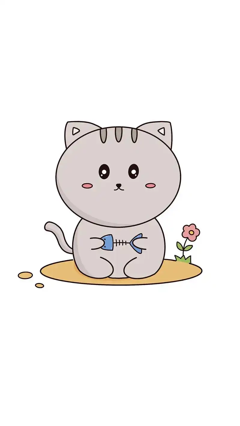 可爱的小猫咪简笔画这样画简单又好看