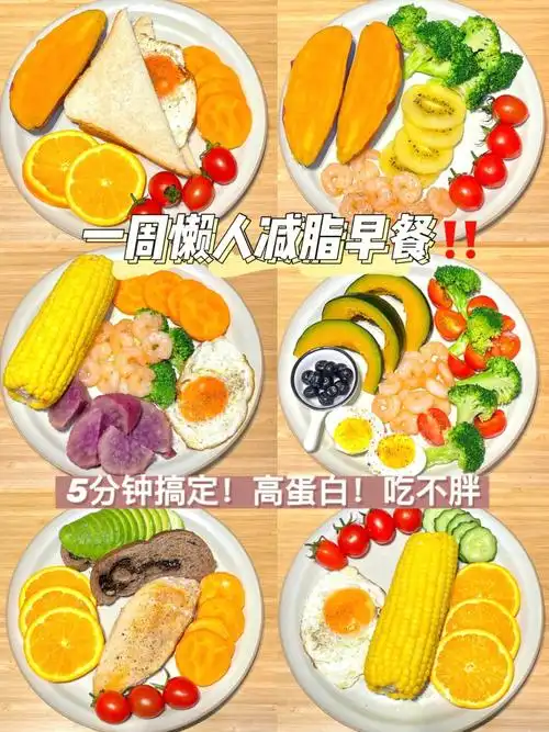疯狂刷脂7315一周懒人低卡早餐拼盘7515简简单单