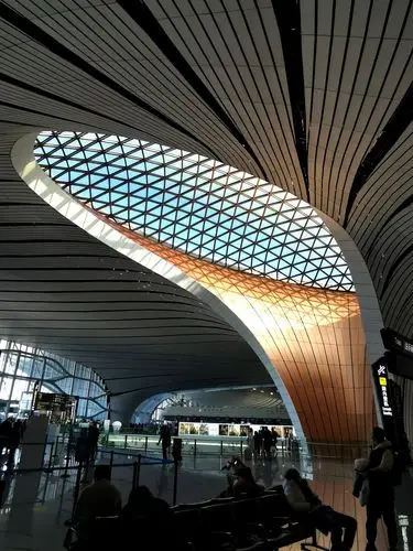 北京大兴国际机场航站楼一瞥