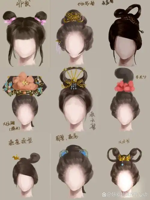 全古风发髻大集合!古代女子的精致与优雅