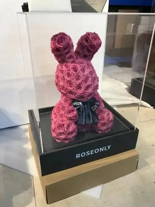 roseonly永生花玫瑰兔定制款