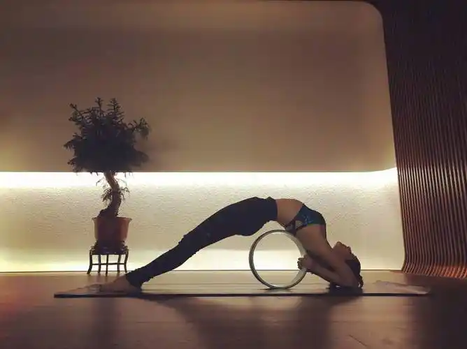 只有1米59的王子文,因瑜伽动作又火了一把,一般人真做不来_身高_难度