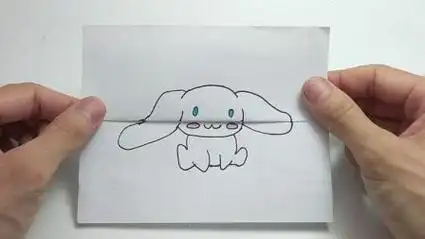 一款手绘玉桂狗搞笑卡通画,有趣变身太搞笑