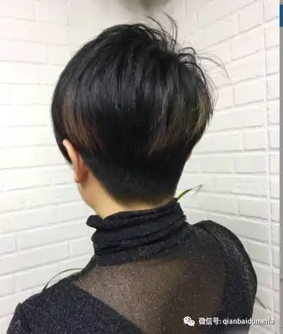 2017流行"推后边"短发