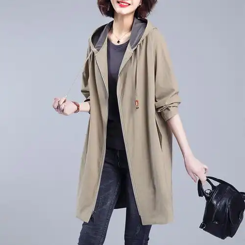 今年流行风衣外套女春秋中长款减龄潮小个子初秋款女装年新款