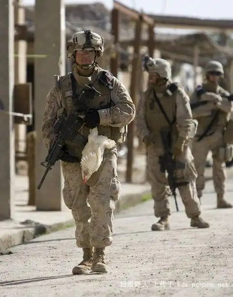 美国大兵杀鸡俄表情哈搞笑啊