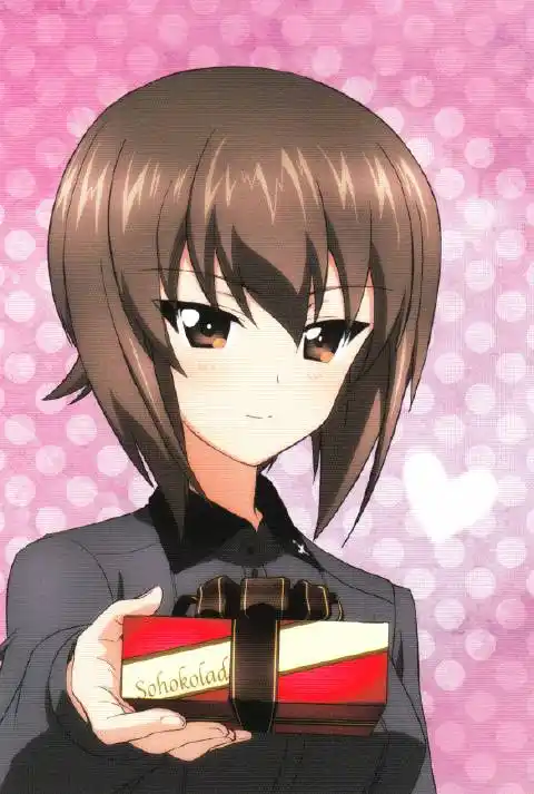 【自扫】少女与战车剧场版情人节特典卡 #西住真穗