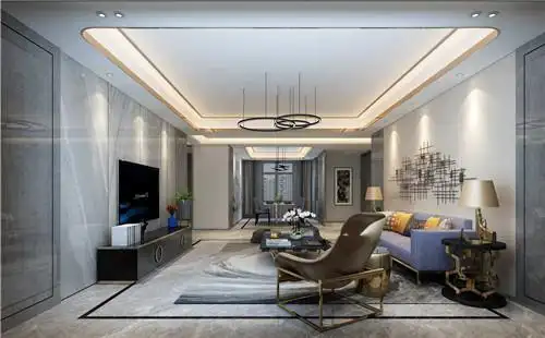 客厅高级灰轻奢风格效果图怎么样
