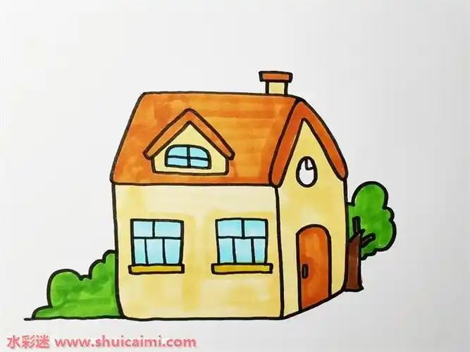 房子怎么画房子简笔画步骤