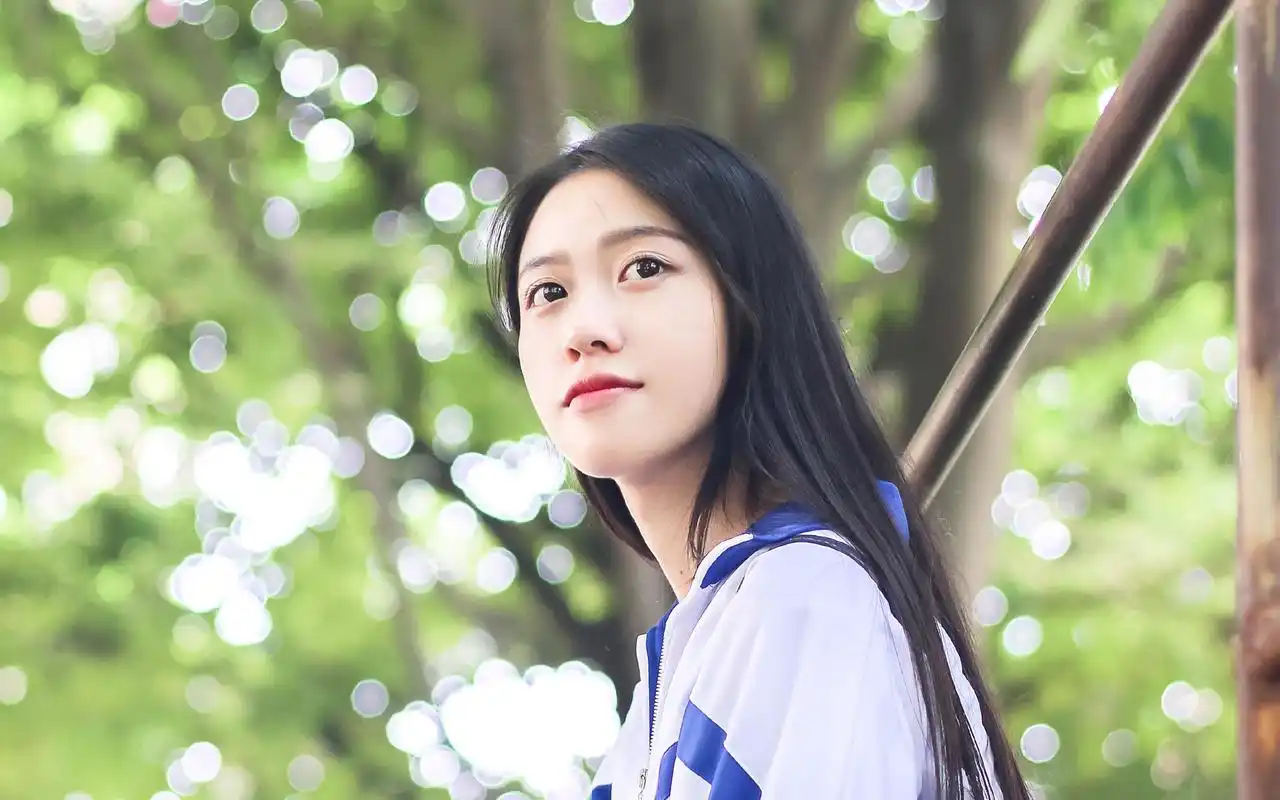 校花美女学生校服清新唯美写真图片壁纸