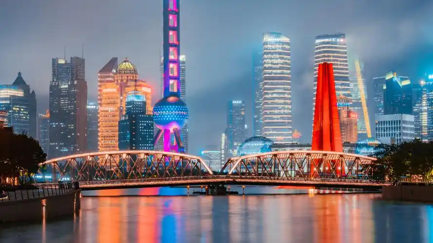 电脑壁纸 人文 城市夜景 上海迷人的夜色