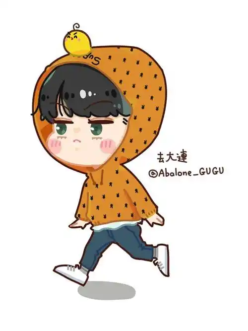 exo吴世勋sehun粉丝手绘fanart插画q版 by.abalone_gugu