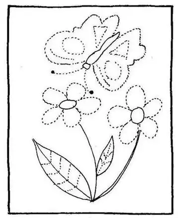 幼儿虚线简笔画描红