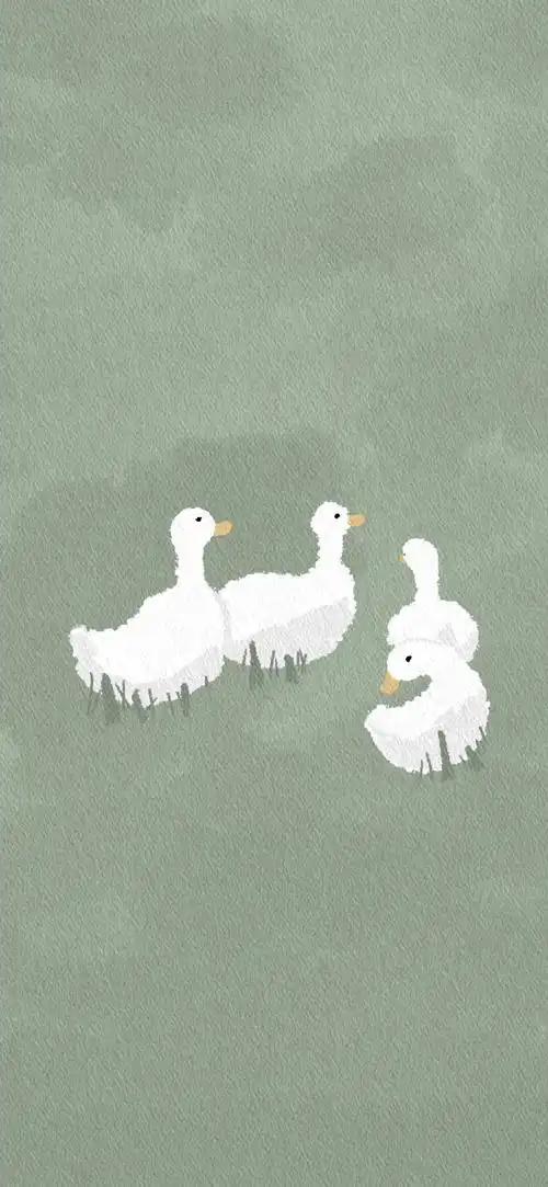 手绘文艺简约壁纸聊天背景