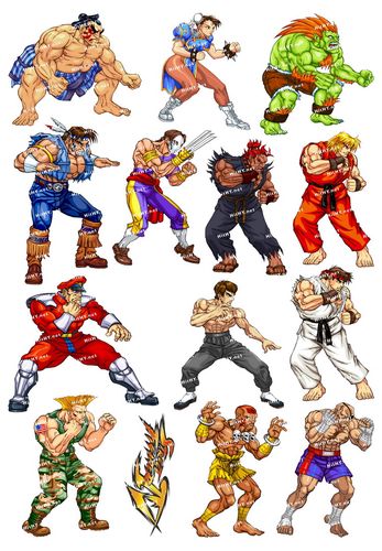 大号f0150-01街头霸王游戏卡通动漫笔记本电脑手机汽车旅行箱贴纸