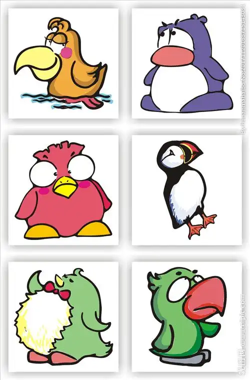 卡通形象卡通鸟动物卡通图片