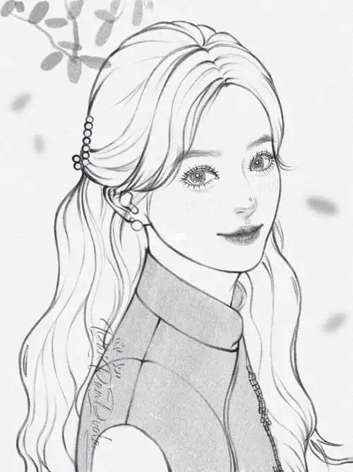 挑战线稿打卡100天11100赵丽颖旗袍