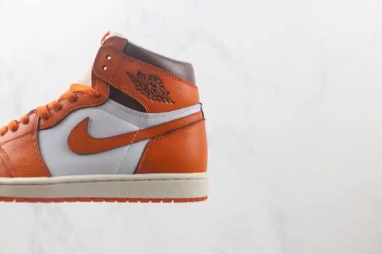 乔丹air jordan 1 retro high纯原版本高帮aj1爱马仕橙配色板鞋 莆田