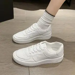 运动鞋女ins潮流学生百搭厚底白色休闲板鞋夏2024新款港风小白鞋